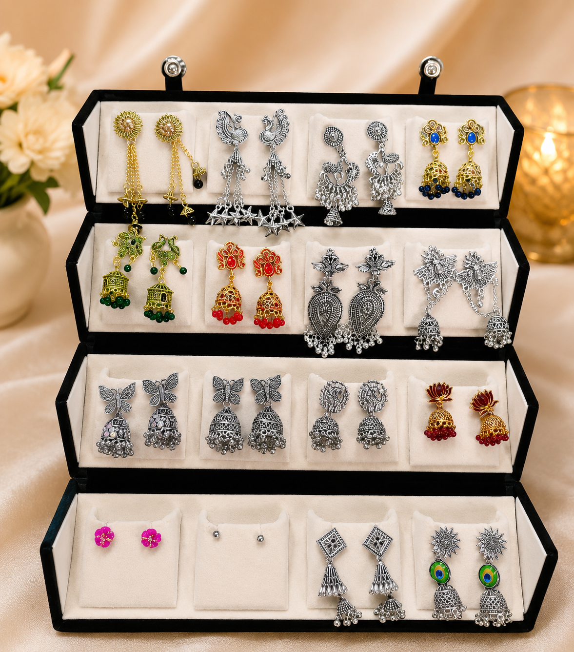 14 Pcs Designer Jhumka Set | Every Girl's Favourite ✨
