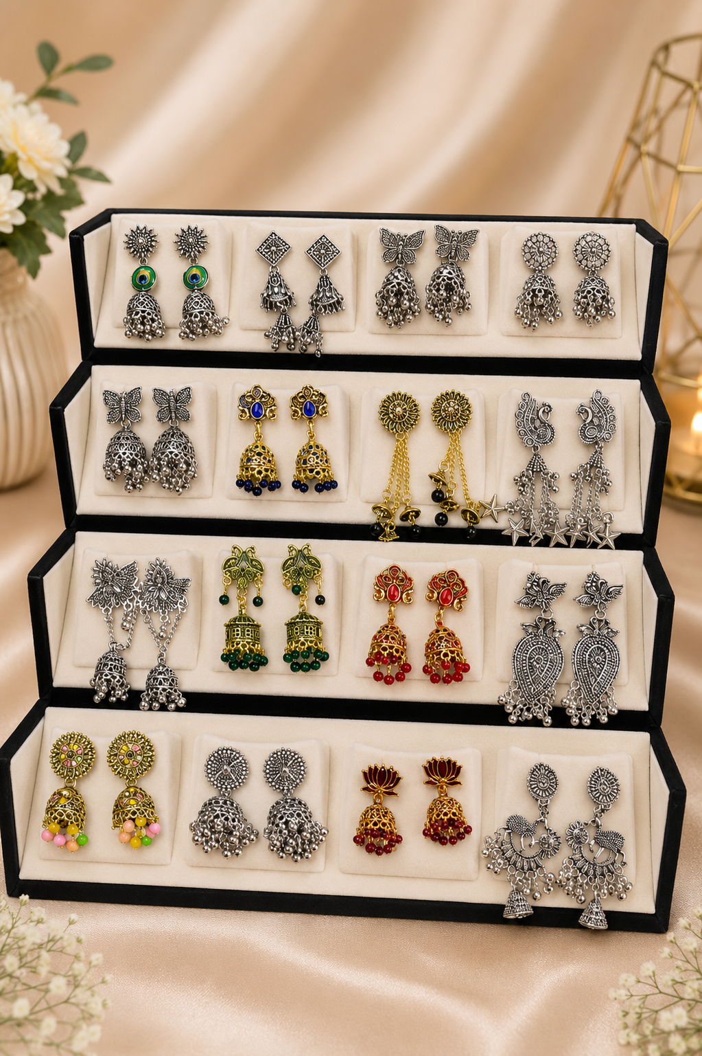 14 Pcs Designer Jhumka Set | Every Girl's Favourite ✨