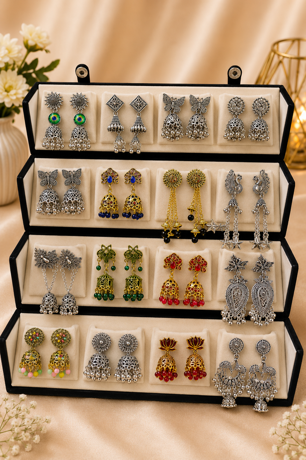 14 Pcs Designer Jhumka Set | Every Girl's Favourite ✨