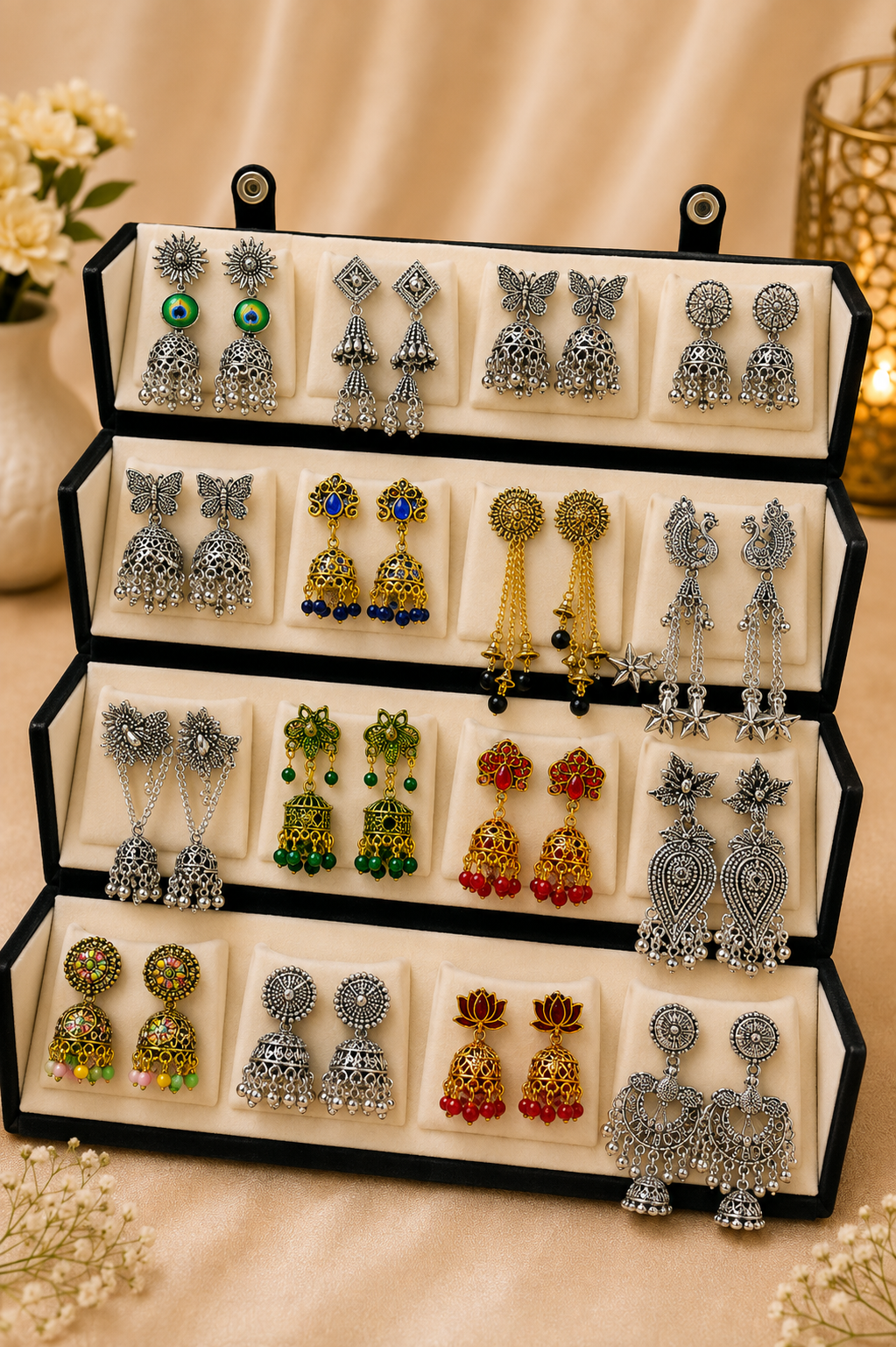 14 Pcs Designer Jhumka Set | Every Girl's Favourite ✨