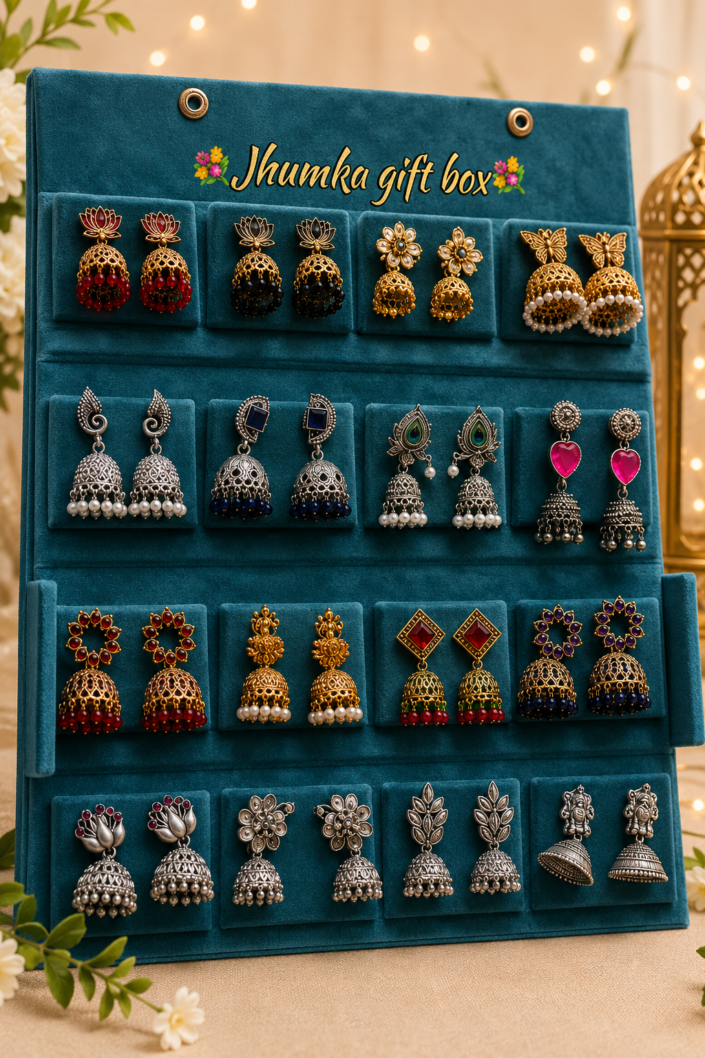 16 Pcs Designer Jhumka Set | Every Girl's Favourite ✨