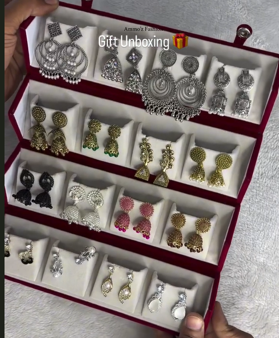 16 Pcs Cute & Traditional Jhumka Set | Daisy Lane