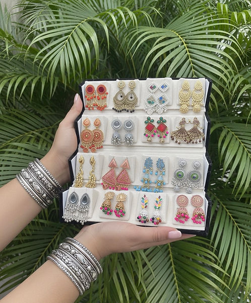 Shingar Earrnigs + Box pack of 16