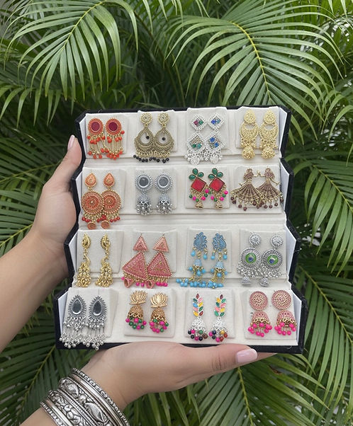Shingar Earrnigs + Box pack of 16